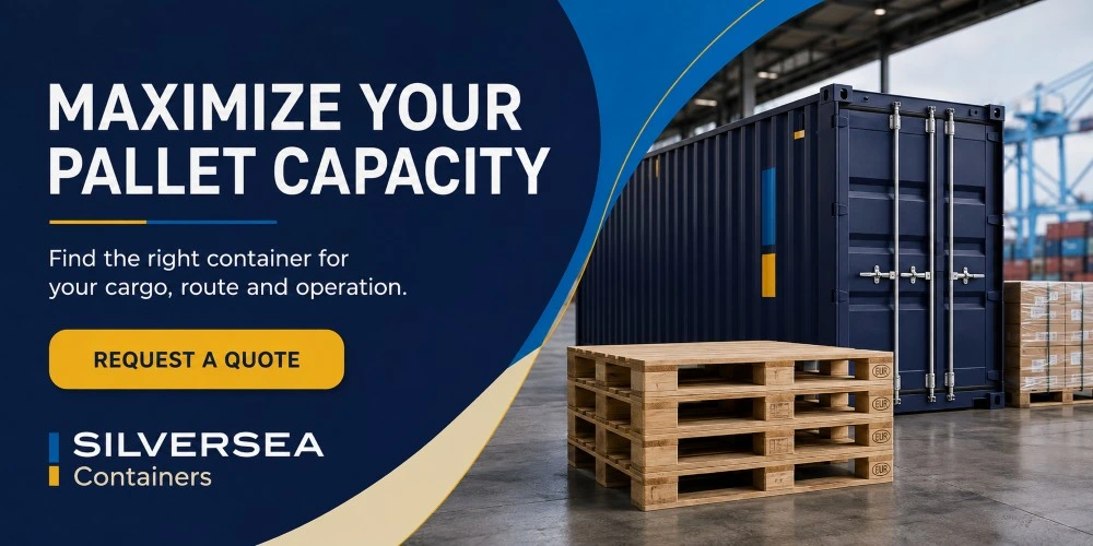 Request a tailored SILVERSEA Containers quote for your palletized cargo, route and container requirements.