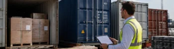 Responsable logístico calculando cuántos contenedores necesita una empresa para carga, stock o proyecto antes de cotizar en España